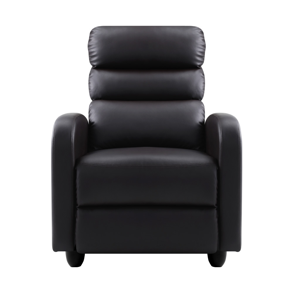 Artiss Recliner Armchair Brown Faux Leather Bolivia โ image 3