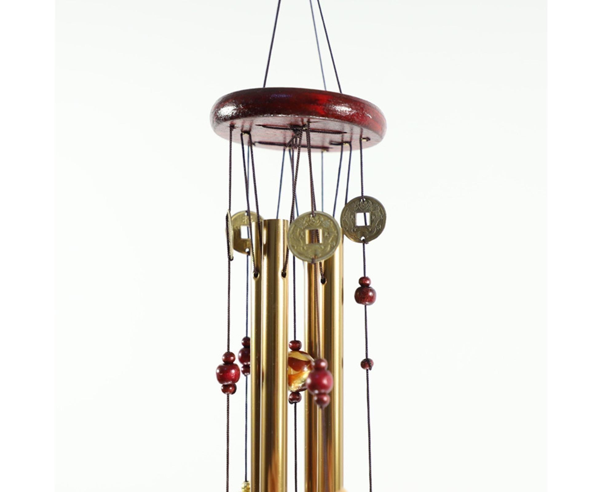 Wonderful Music Wind Chime with Copper Cash Anti-oxidation Metal Windchimes Bell for Garden- S — image 3