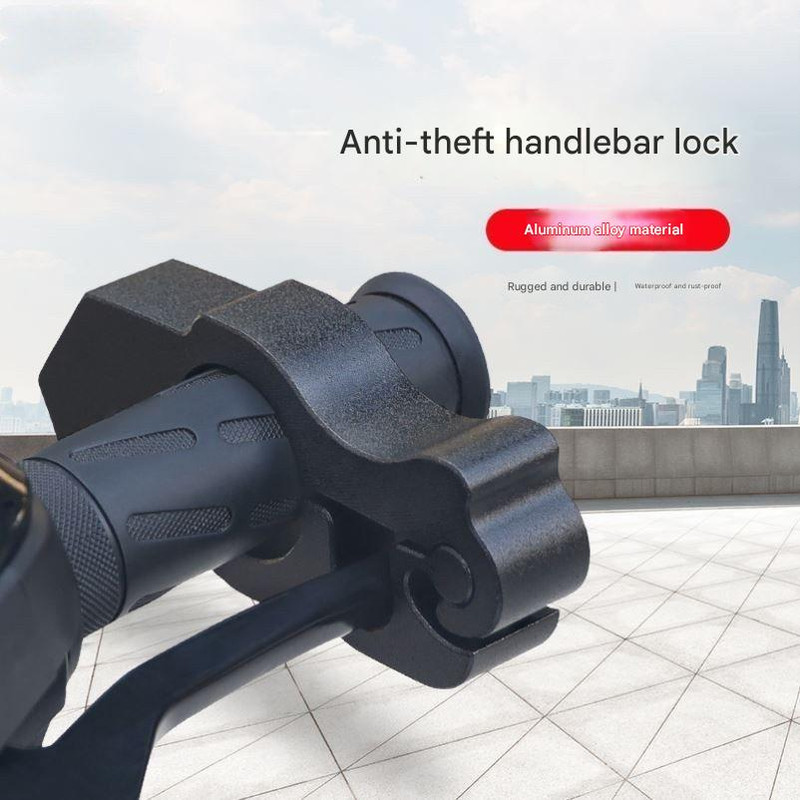 Motorcycle & Scooter Handlebar Grip Lock - Anti-Theft Brake Lever Lock(black) โ image 2
