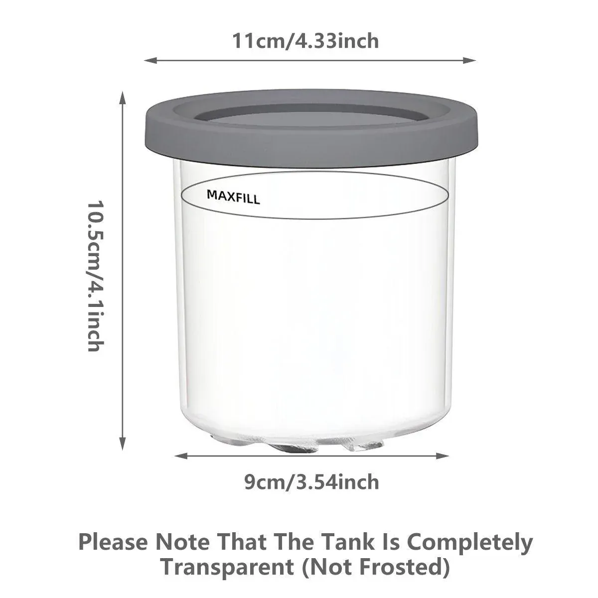 1 or 2 Pieces Ice Cream Tin Container Storage Box for Ice Cream Making Home - Green โ image 4