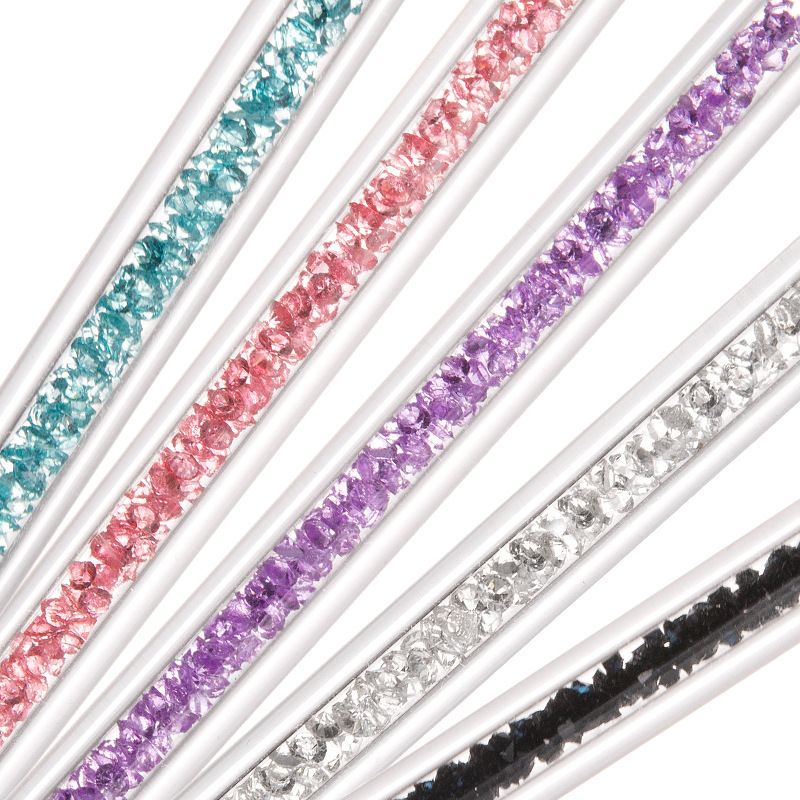 Gel Polish Nail Art Brushes Set-5 Pcs Dual-ended Nail Paint Brushes for Nail Art with Fine Liner Brushes and Dotting Pen — image 4