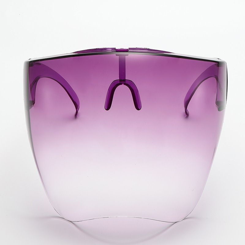 Gradient purple Tinted/Ombre Face Shield Full Cover Visor Glasses/Sunglasses (Full face goggles, protective face mask, splash proof) Amethyst/Fade