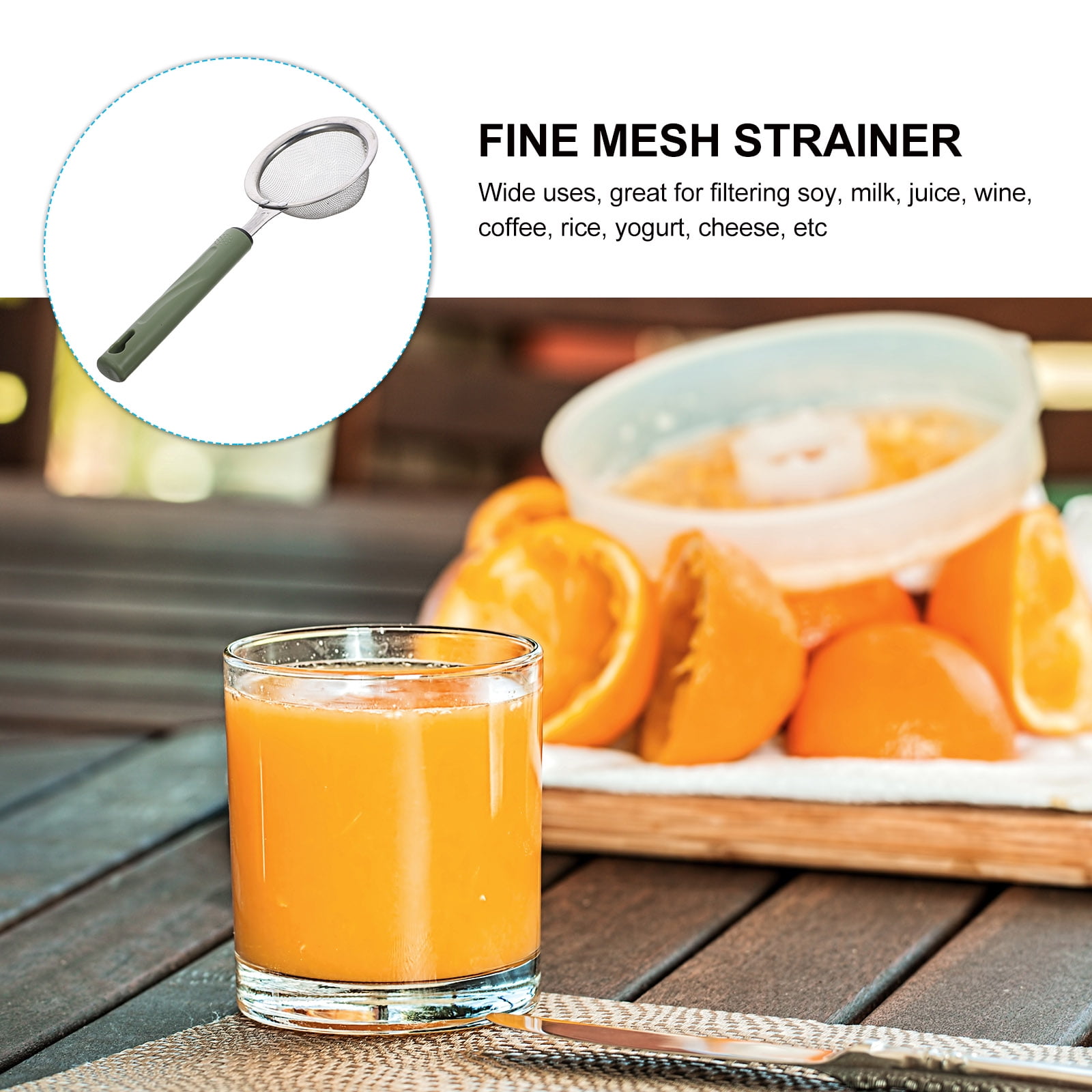 Sifters Liquid Strainer Extra Fine Mesh Stainless Steel Colander — image 2