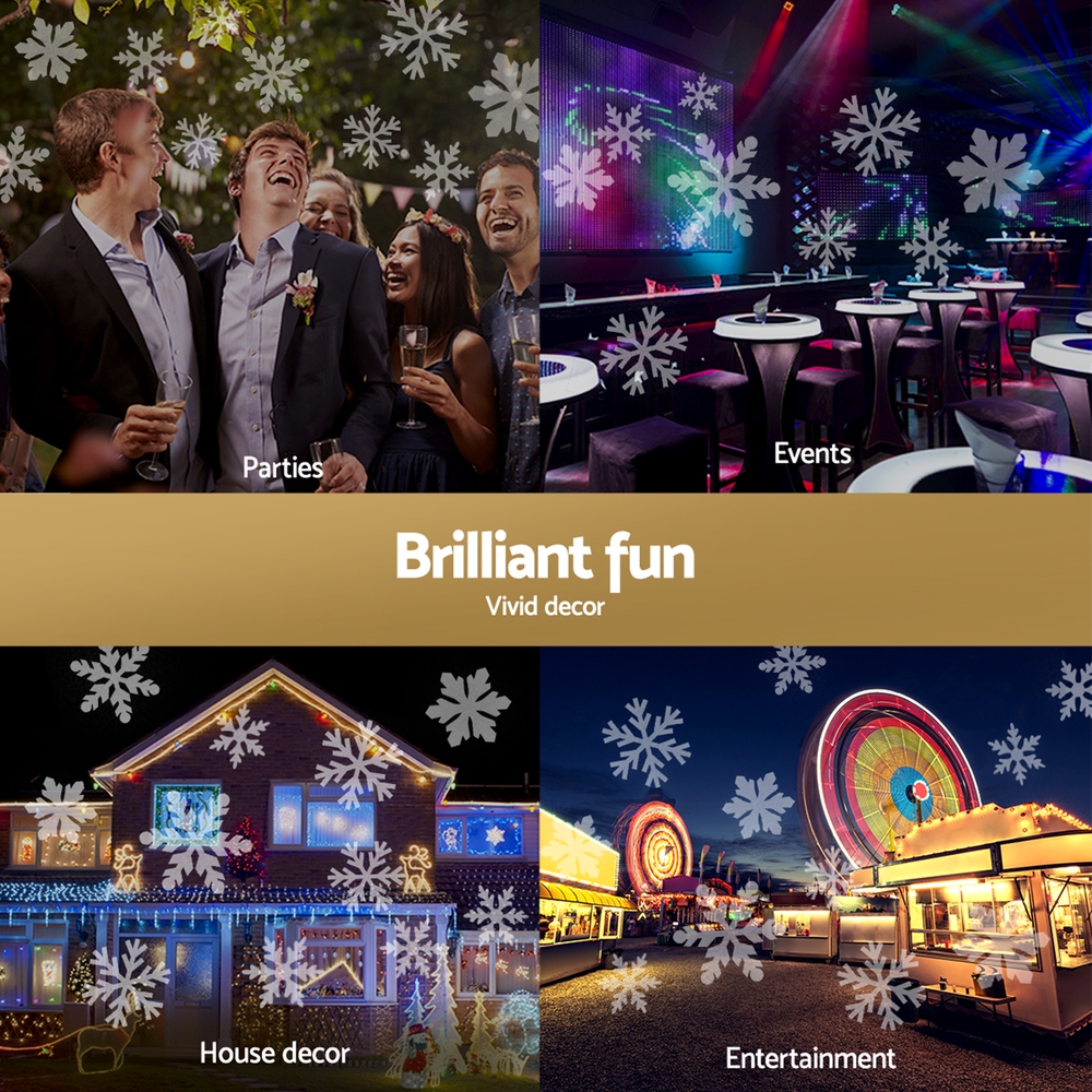 Jingle Jollys Christmas Lights Laser Light Snowflake Projector Indoor Outdoor — image 5