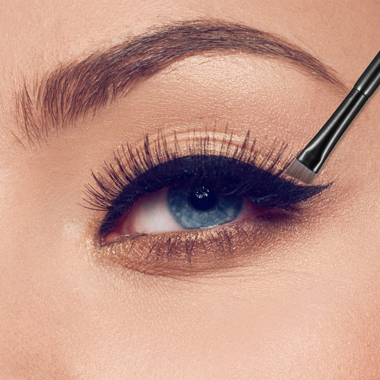 2PCS, Fine Angled Eyeliner Brushes, Eye Liner brush, Ultra Thin Slanted Flat Angle for Beauty Cosmetic Tool — image 3