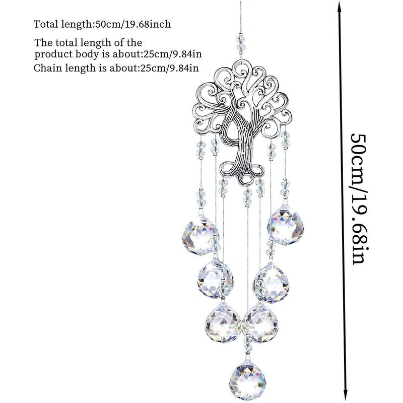 Crystal Suncatcher, Window Prism, Suncatcher, Hanging Sun Catcher For Home, Garden, Crystal Lamp, Curtain Pendant — image 2