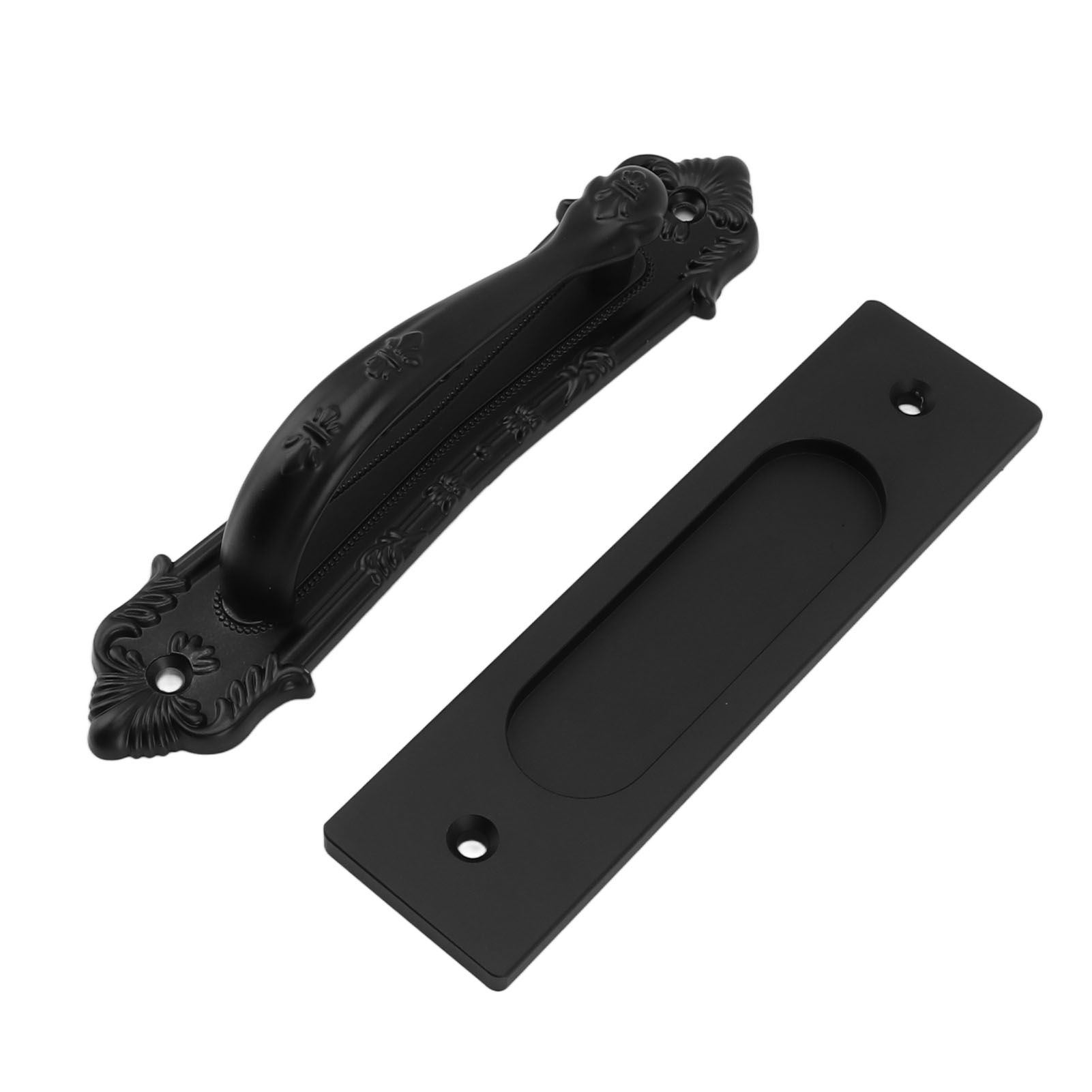 Sliding Barn Door Handle Aluminum Alloy Black Punch Free Double Sided Door Pull Handles for Gate Cabinet โ image 6