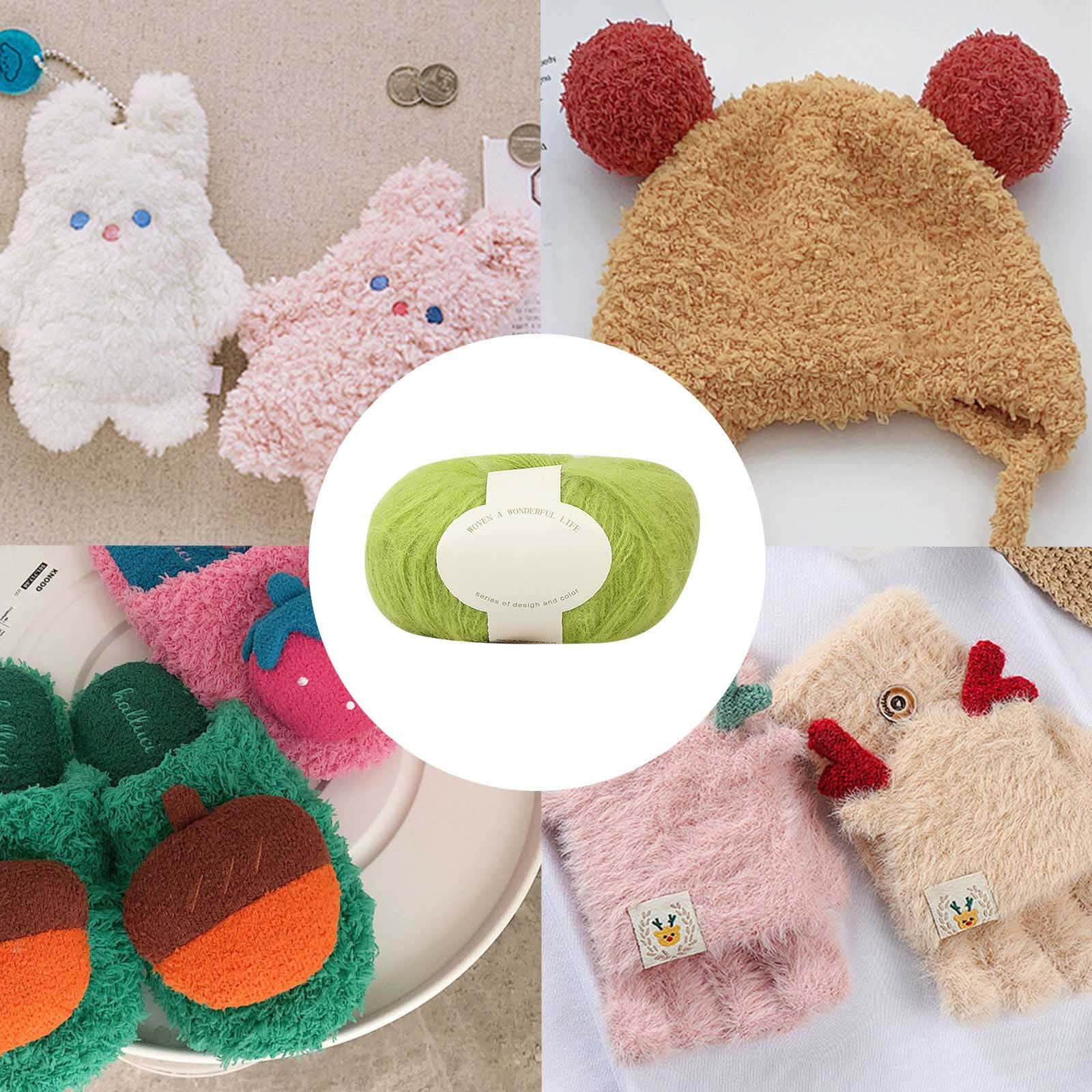 Clearance! Boovnll Mohair Yarn, Soft Yarn for Crocheting, Hand Knitting Hats, Sweater, Scarves, Crafts, Home Decorations, DIY Kids Toys, Yarn 24 โ image 5