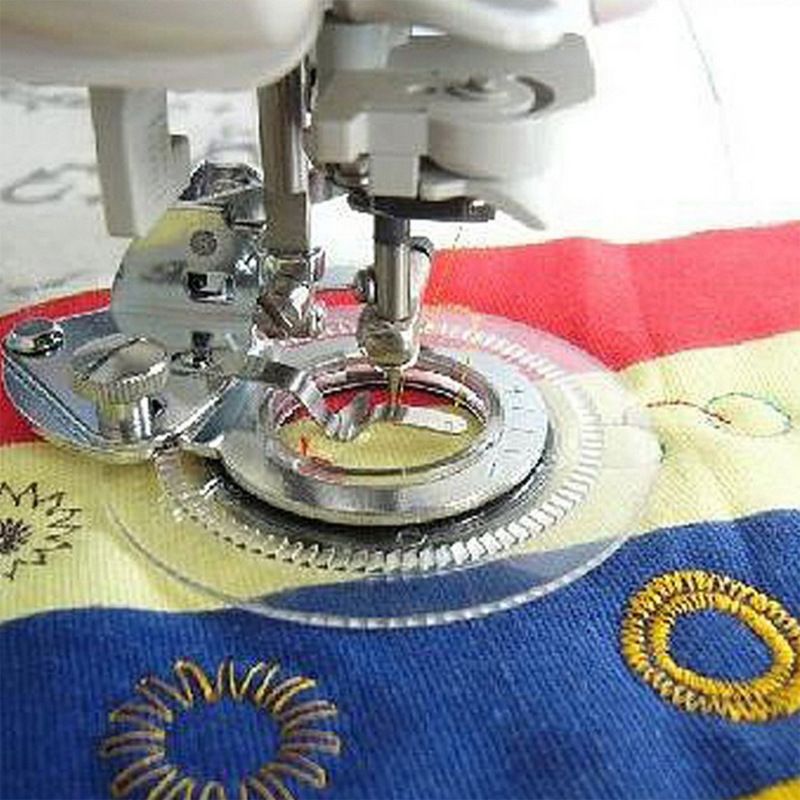Tool Parts Useful Fancy Flower Stitch Round Stitch Presser Foot Flower Embroidery Foot For Domestic Sewing Machine โ image 2