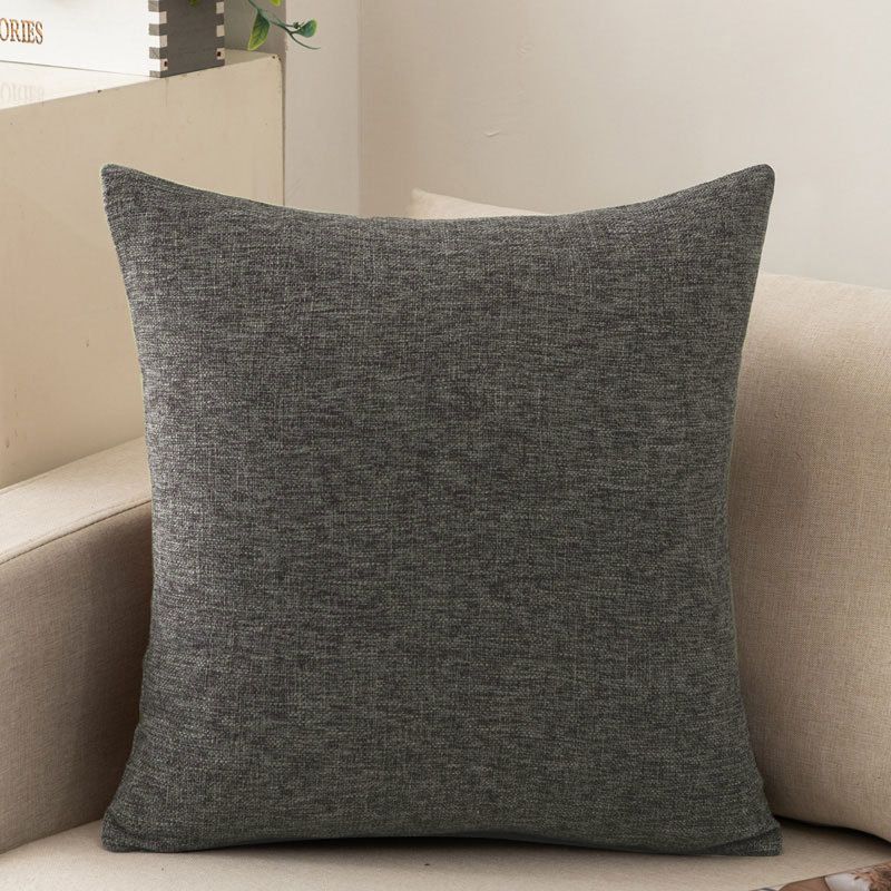 Shengdu Solid Color Polyester Pillow Case 40x40cm csmm dark gray 55*55cm single pillowcase