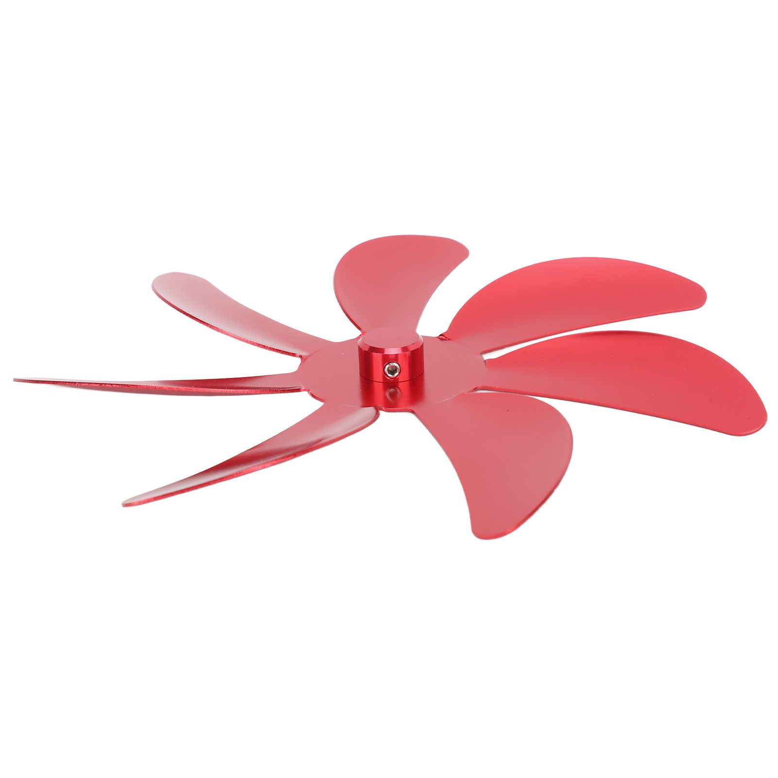 Stove Fan Aluminum Alloy Blade 7 Blades Easy Installation Universal Fireplace Fan Blade Replacement for Fireplace Fan Red — image 5