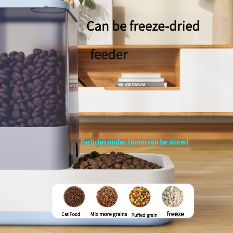 Pink 2-in-1 Automatic Pet Water and Food Dispenser - Gravity Feeder for Cats and Dogs — image 3