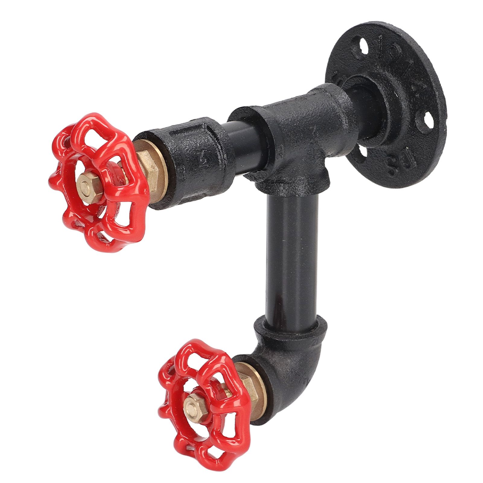 Industrial Pipe Coat Hook Rack Heavy Duty Rustic Hat Robe Towel Wall Mounted Holder Hanger Type C — image 5