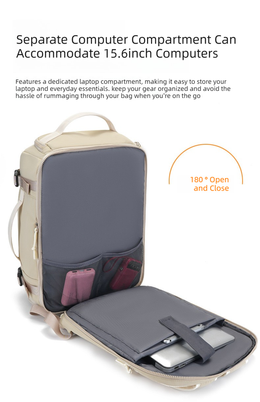 Dark Red Stylish & Spacious Backpack – Lightweight, Expandable Travel & Daily Use Rucksack (31×20×43cm) — image 2