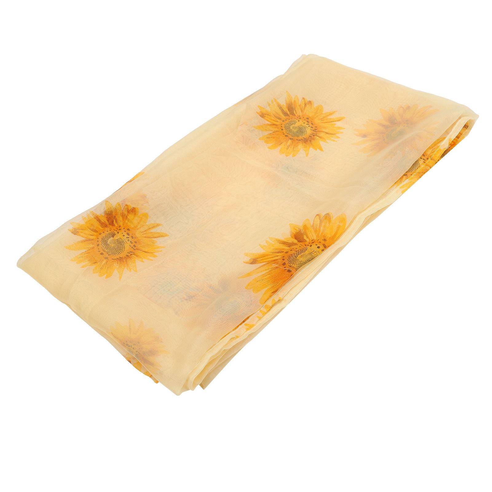 Sheer Curtain Sunflower Pattern Transparent Balcony Window Curtains Decor for Bedroom Living Room — image 2