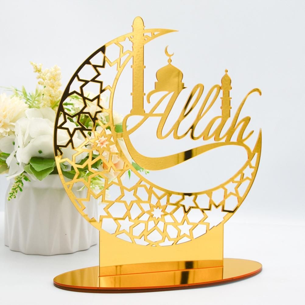 Eid Mubarak Acrylic Ornament Ramadan Decorations for Home Muslim Party Supplies Eid Ramadan Gifts โ image 6