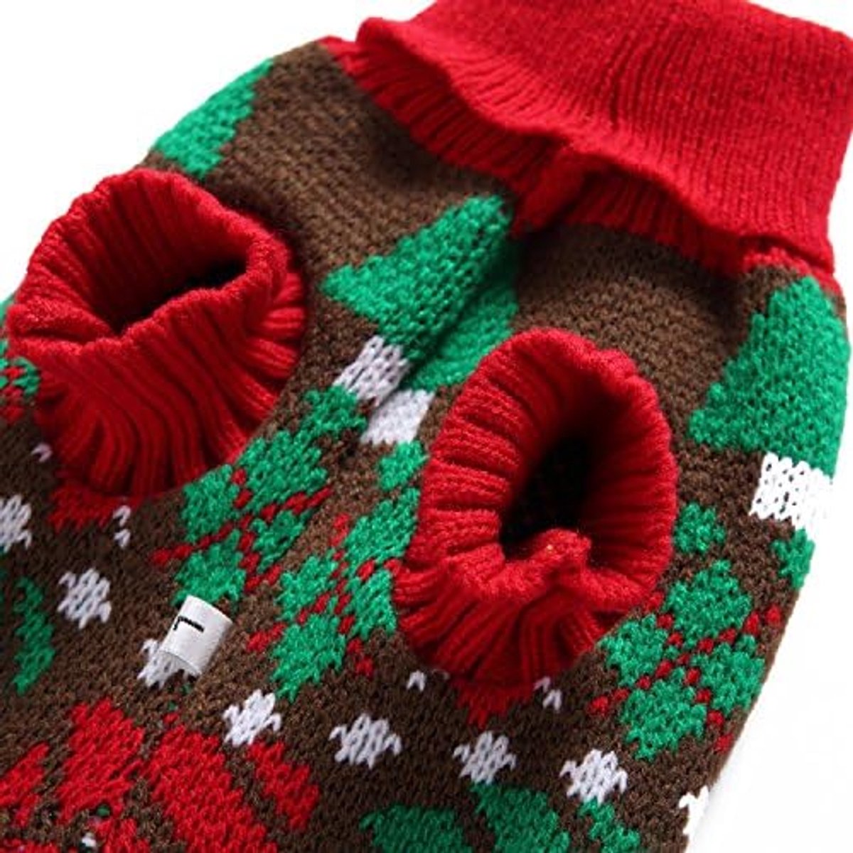 Dog Sweater - Dog Coat - Pet Dog Turtleneck Sweater - Christmas Turn-Up Sweater - Puppy Clothes - Christmas Decorations - Perfect for Small Dogs - Medium-Sized — image 6