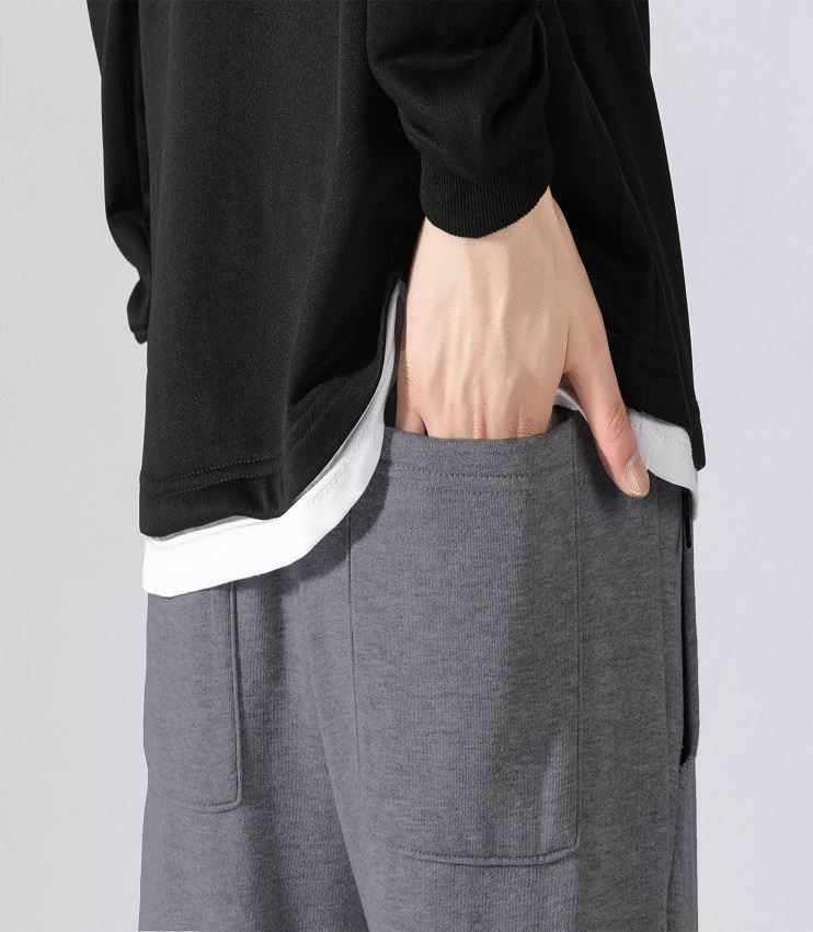 Men's Fleece Slim Trackpant Sport Joggers w Zipped Pockets Gym Casucal Trousers, Dark Grey, 3XL — image 3