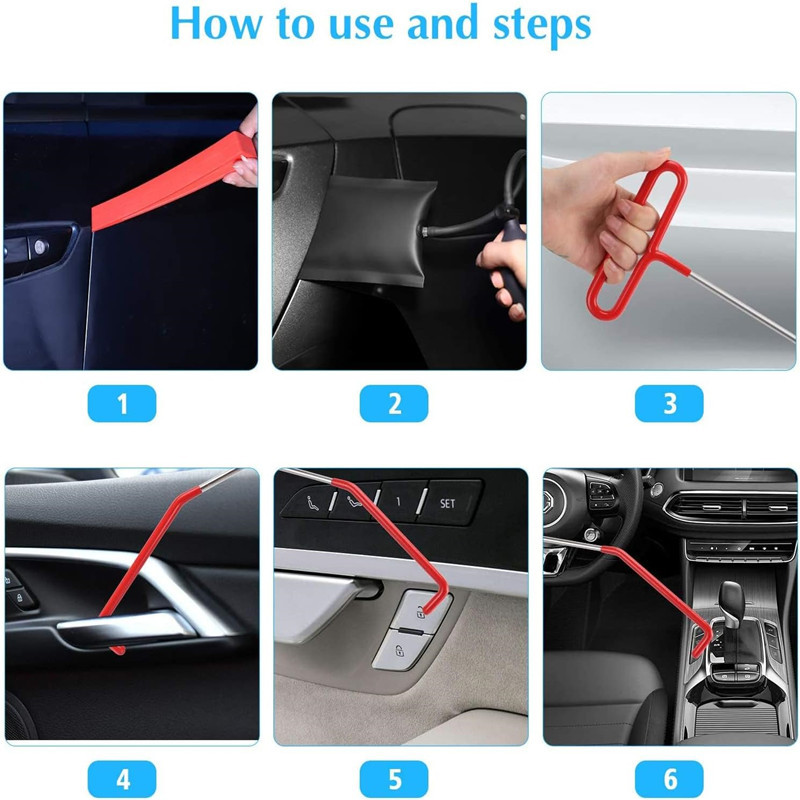Comprehensive Car Dent Repair and Interior Removal Tool Set with High-Pressure Air Wedge Pumps for Professional Maintenance Efficient Repair Solution for Local — image 5