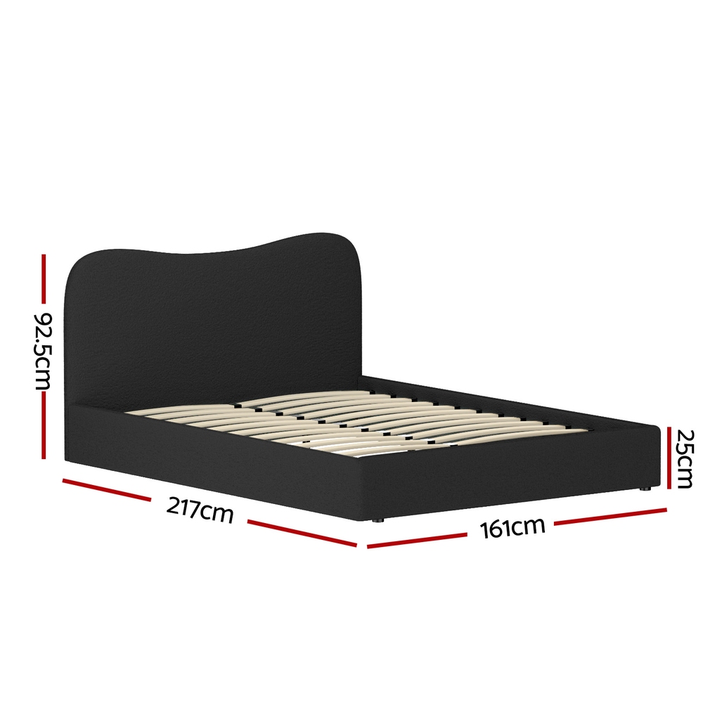 Artiss Bed Frame Queen Size Boucle DARA — image 2