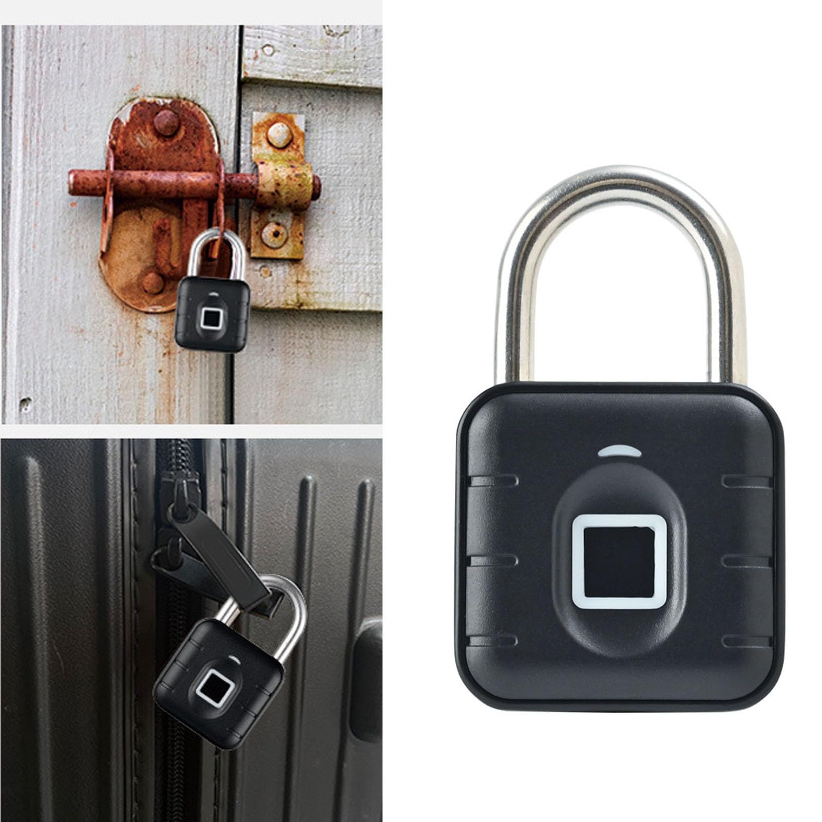 Fingerprint Lock Biometric Smart Keyless Locker Small Rainproof for Bags for bags, suitcases, cabinets, warehouse doors โ image 5