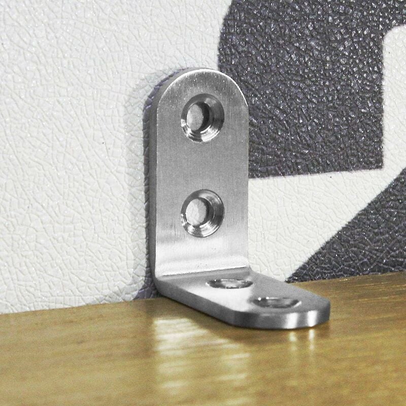 Stainless Steel Corner Brackets 40x40mm 13pcs Furniture Repair Silver Compatible with Furniture Brands โ image 5