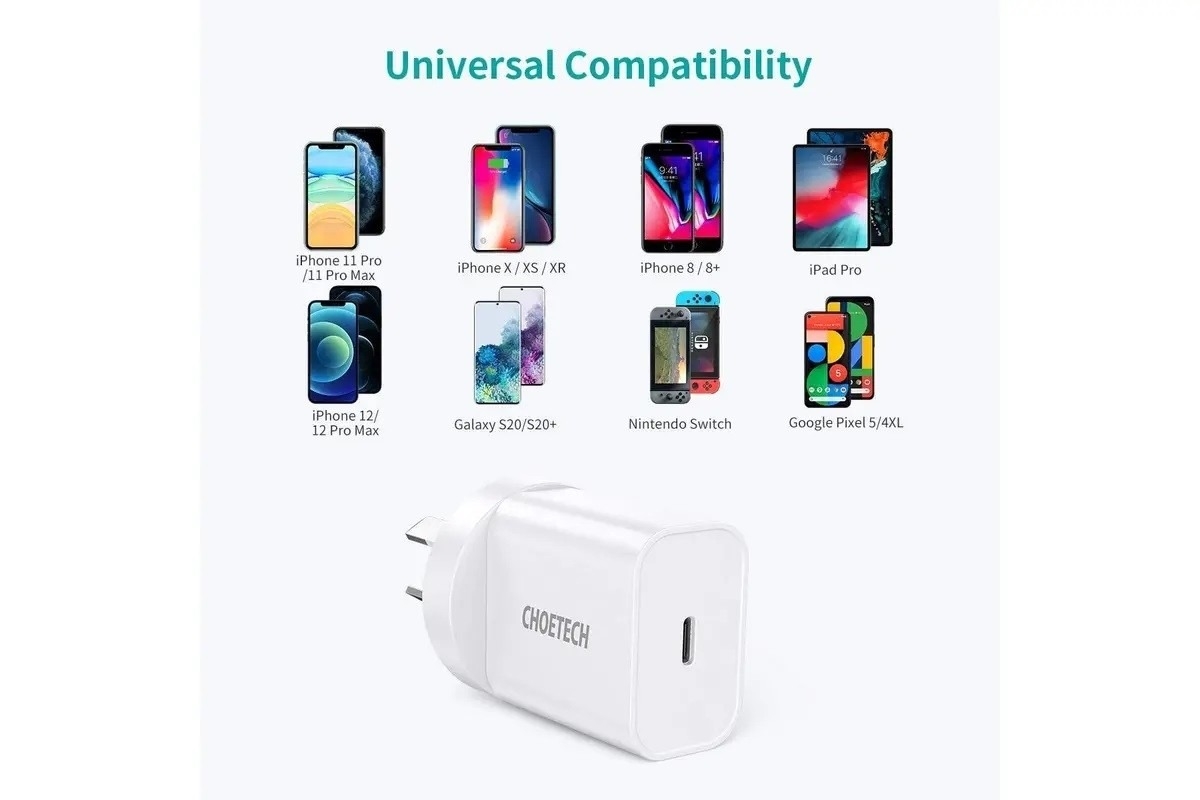 CHOETECH Q5004CL PD20W USB-C iPhone Fast Charger with MFi Certified USB-C Cable โ image 3