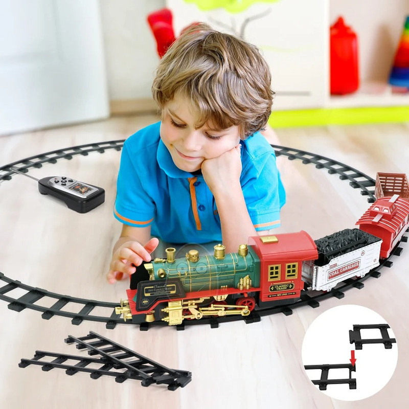 RC Track Train Set with Steam Effect โ image 3