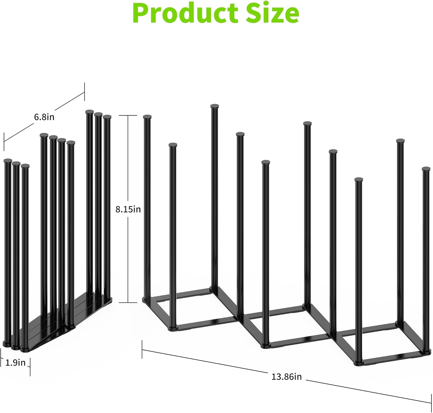 Collapsible Bottle Drying Rack, Foldable Baby Bottle Drying Rack, Portable Drainer Stand Holder for Water Bottles, Cup, Reusable Silicone Bag, Cutting Board — image 2