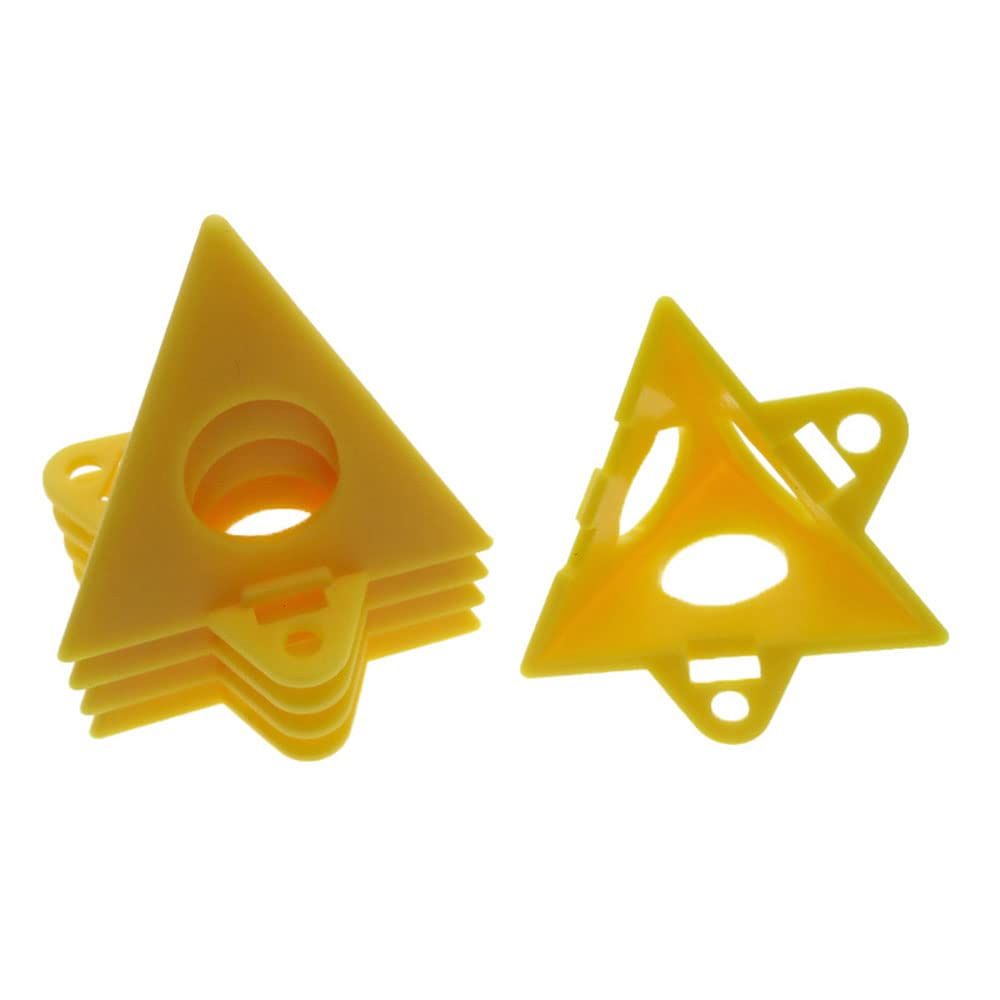 20Pcs Pyramid Stands Paint Triangle Stands Cabinet Door Risers Yellow Cone Canvas Door Risers Support Stands Painting — image 2