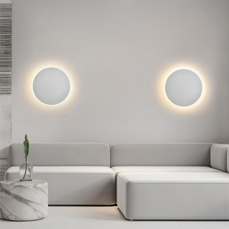30CM White Regular Eclipse LED Wall Light Stepless Dimming — image 3