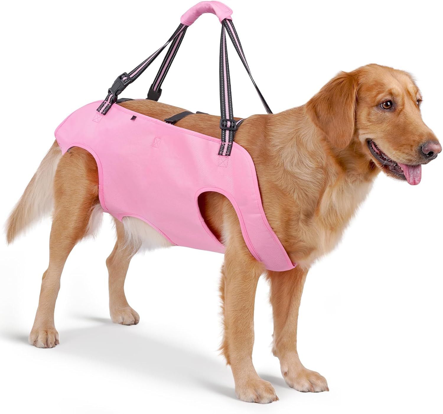 Dog Support Harness Oxford Cloth Mobility Assistance Strap, Pink,S