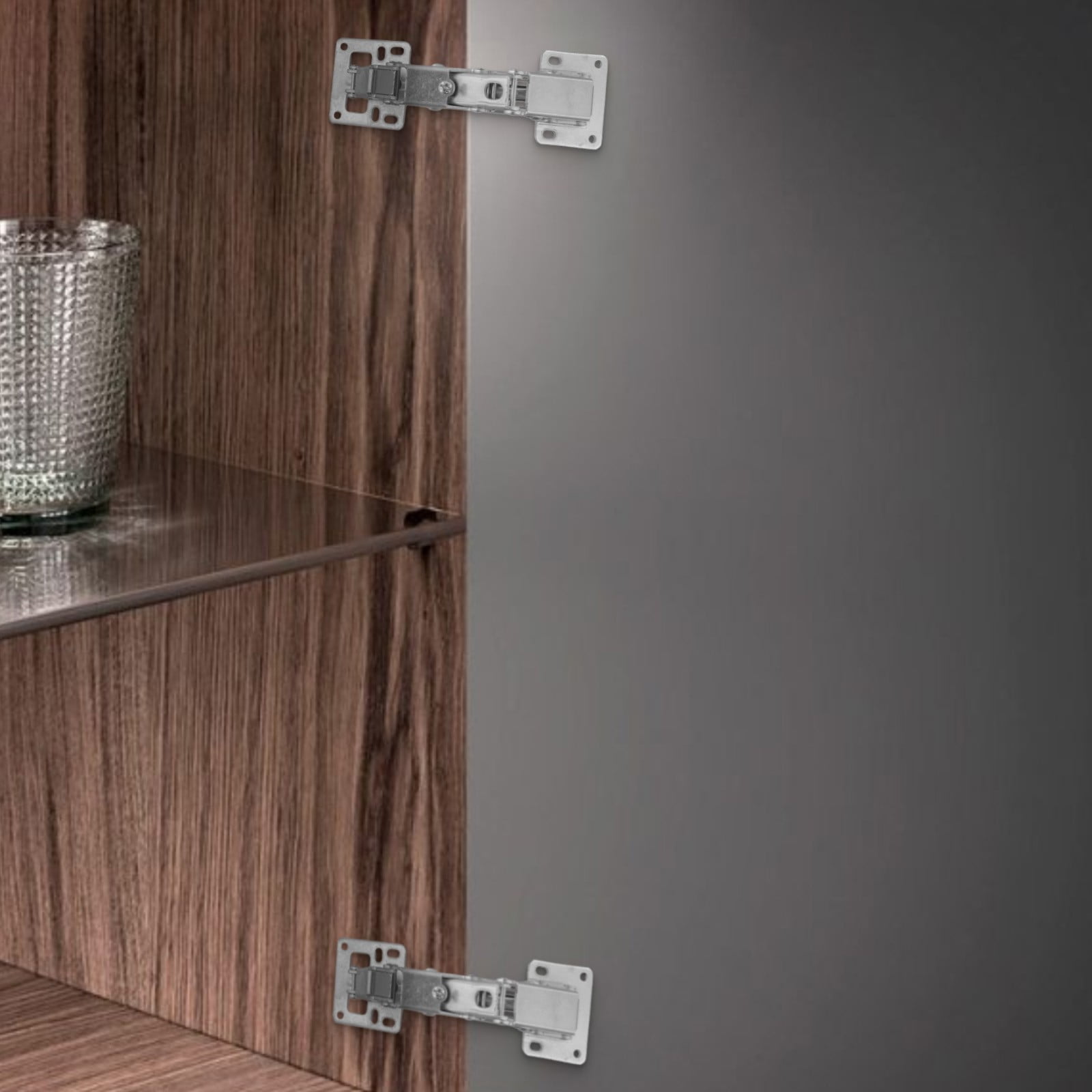 180 Degree Concealed Hinges Large Angle Kitchen Cupboards Wardrobe Hinges Smile Home — image 6