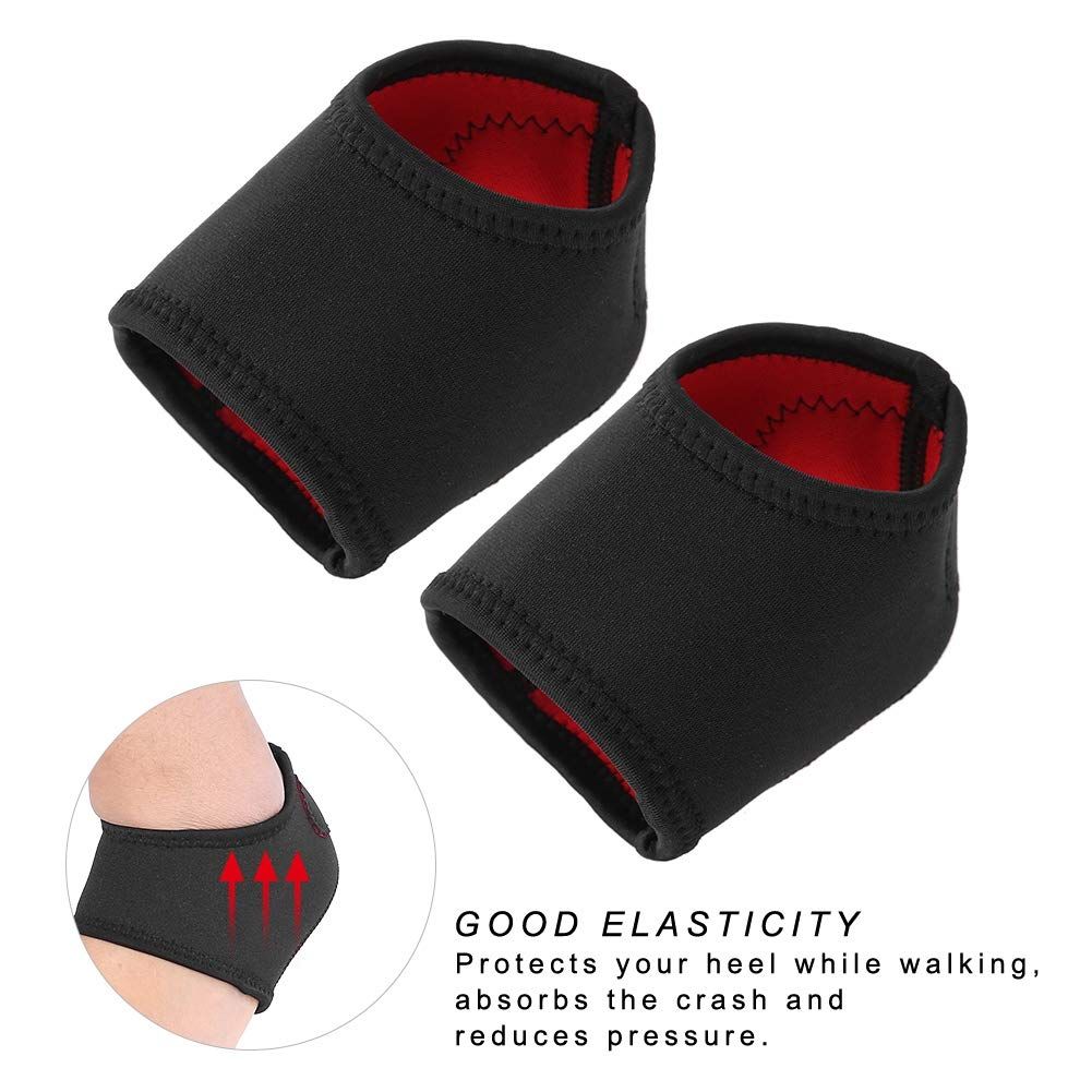 Heel Cushions Protectors Cups - Adjustable Breathable Heel Sleeve Protectors for Plantar Fasciitis and Heel Spurs (2 Pieces L) โ image 5