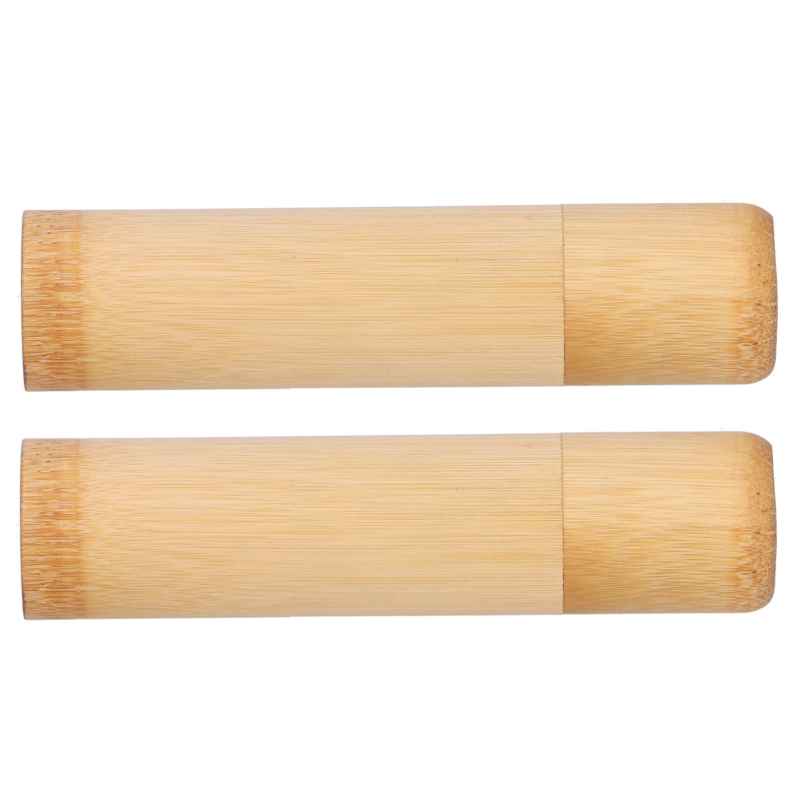 2Pcs EcoFriendly Bamboo Tube Portable Tea Storage Cylinder Mini Round Spices Storage Jar โ image 3