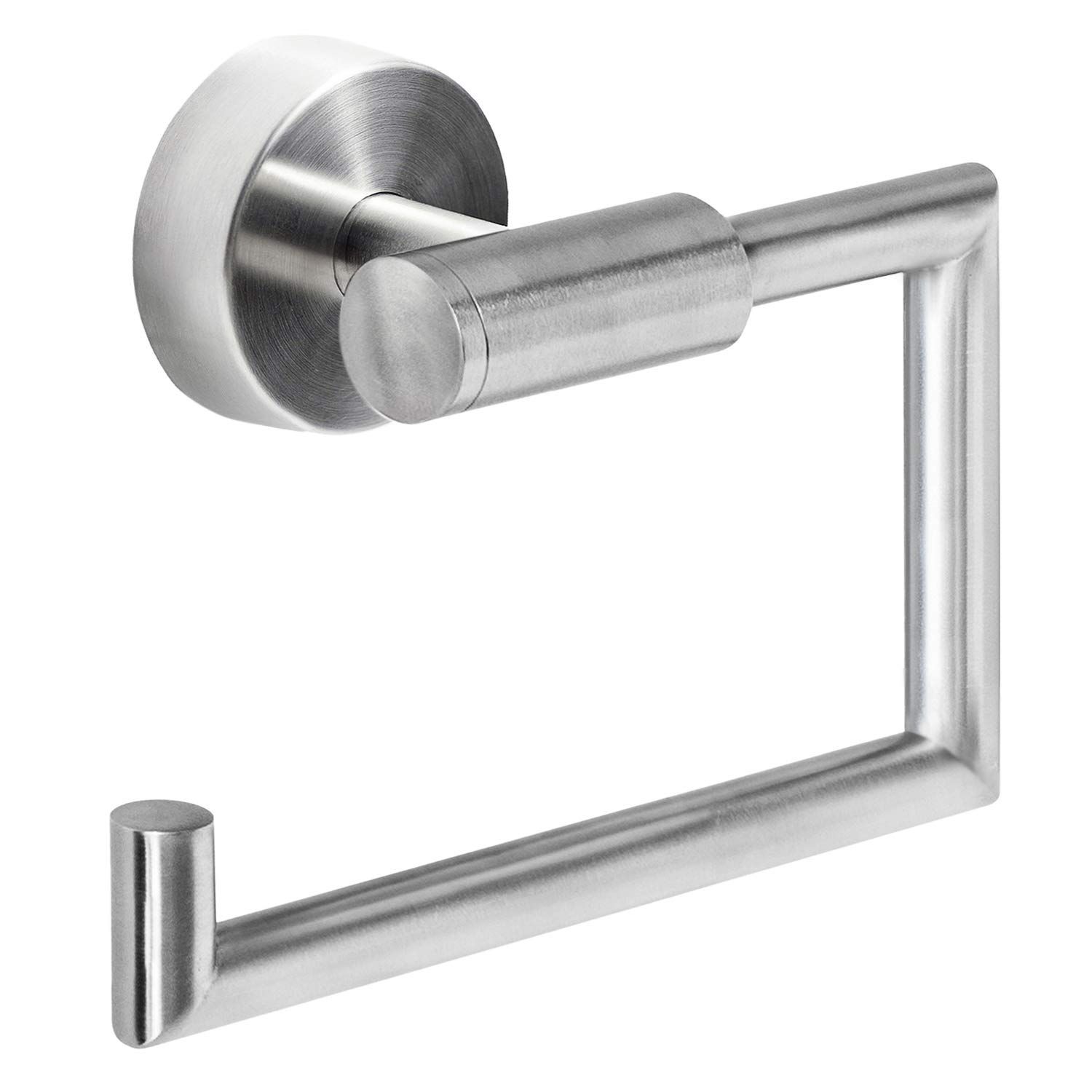 Hold - Toilet Paper Holder Wall Mount - No Drill - Toilet Paper Roll Holder - Stainless Steel - 10.5x15cm โ image 3