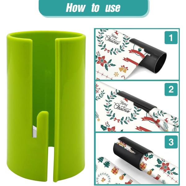 4-pack Sliding Wrapping Paper Cutters - Portable Gift Wrapping Paper Roll Cutter for Christmas and Birthday Wrapping — image 3