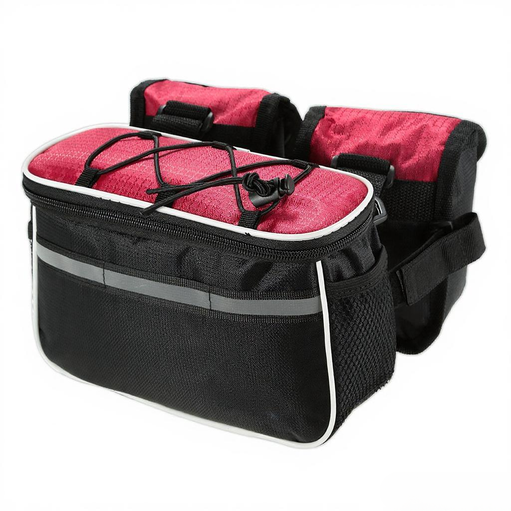 Detachable Bicycle Front Frame Tube Crossbody Storage Bag Black โ image 5