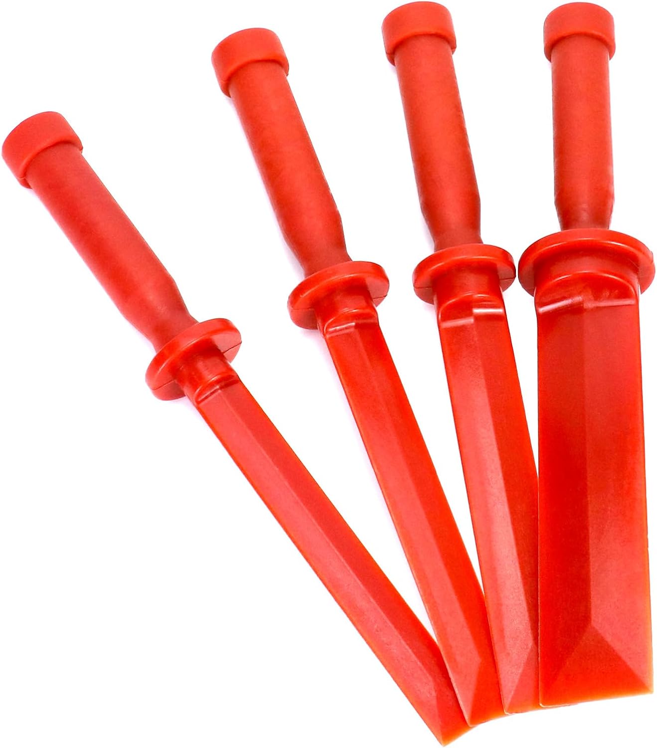 Plastic Chisel Scraper Set, 3/4", 7/8", 1", 1-1/2" Chemical Resistant Scraper Tool, No-marring Plastic Chisel Set for Removes Debris, Adhesives, Film, Paint — image 2