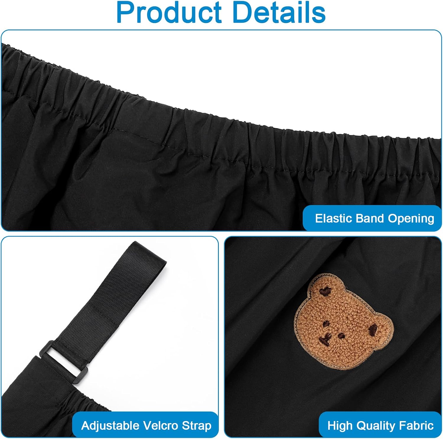 Universal Stroller Organizer, Large Storage Stroller Bag Fits for Uppababy, Nuna, Britax, Doona Strollers, Non-Slip Adjustable Storage Caddy Accessories for โ image 4