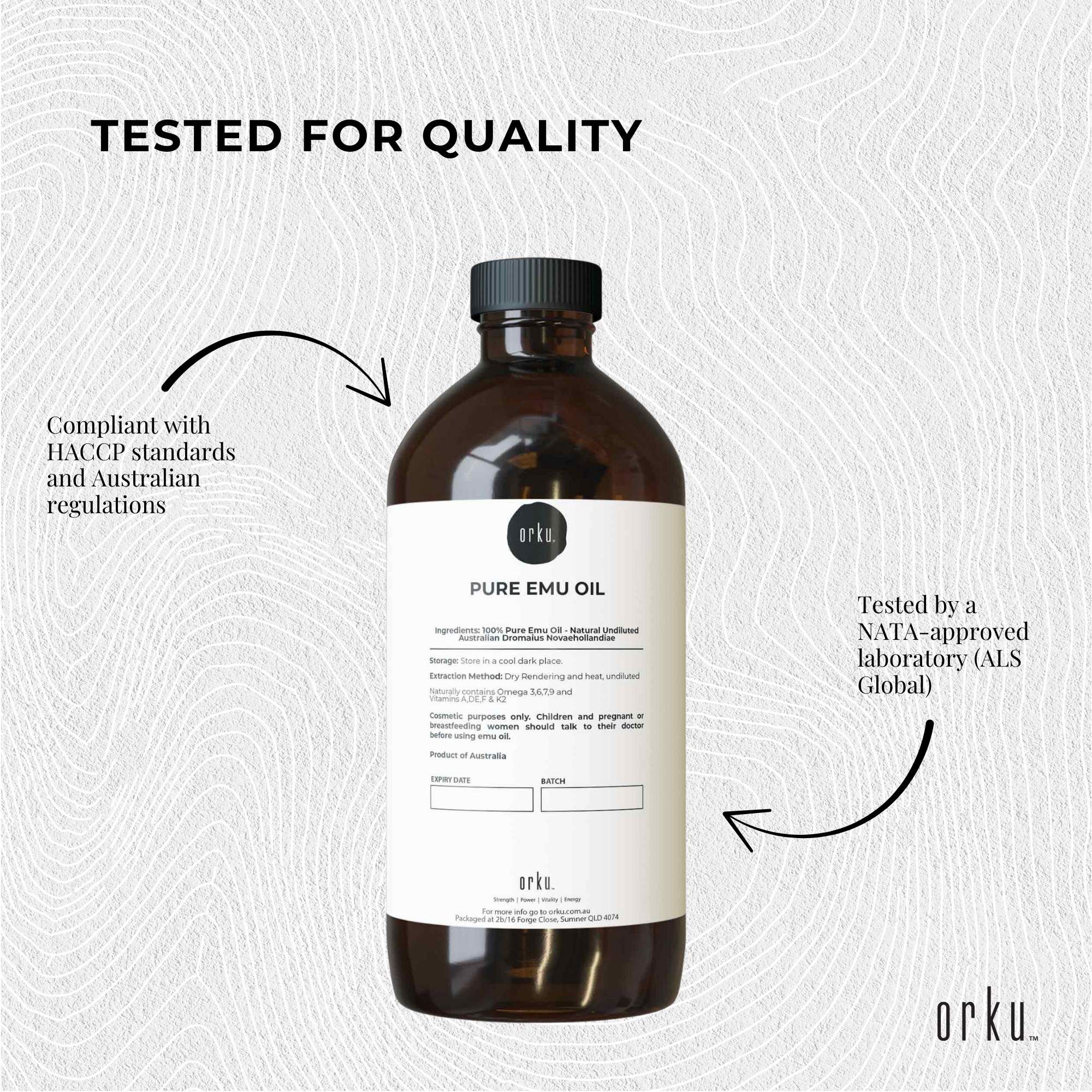 Orku 1L Pure Emu Oil - Natural Undiluted Australian Dromaius Novaehollandiae โ image 6