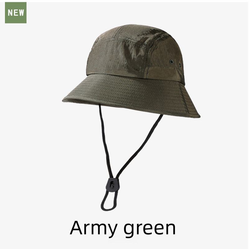 Unisex Quick-Dry Waterproof Bucket Hat – Outdoor Sun Protection Hat for Men & Women – Army Green