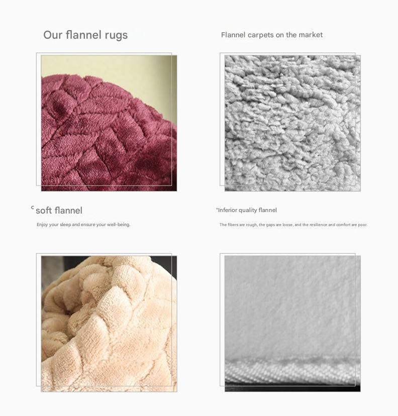 Pink 150*200cm Flannel Fleece Blanket - Quilted Diamond Pattern, Soft & Warm Polyester Throw for Office Nap, Sofa, Travel & Bed Use — image 6
