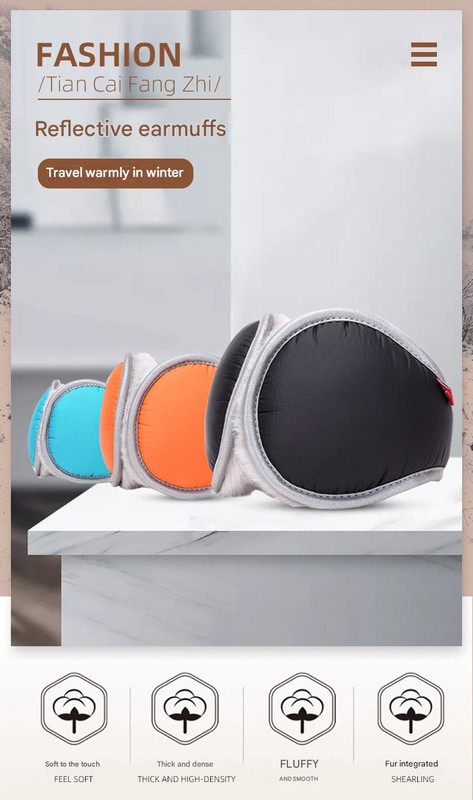 Pink Winter Comfort Folding Earmuffs - Soft Fleece, Windproof and Waterproof โ image 2