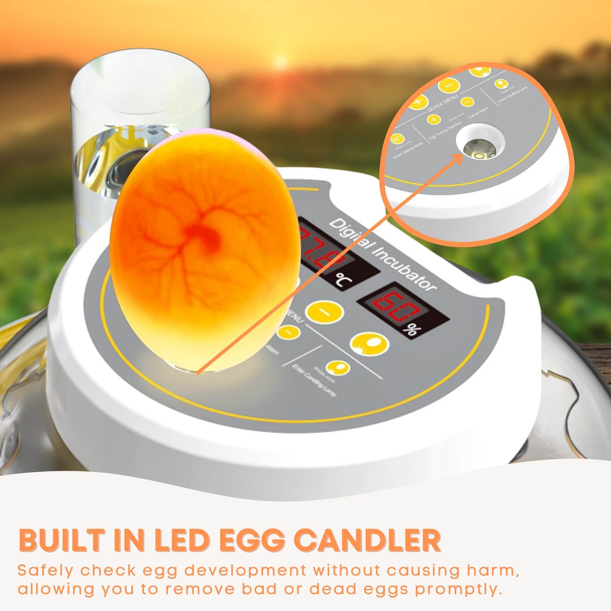 Automatic 8 / 18 Egg Incubator - Electrical Turning Chicken Quail Duck Hatching — image 5