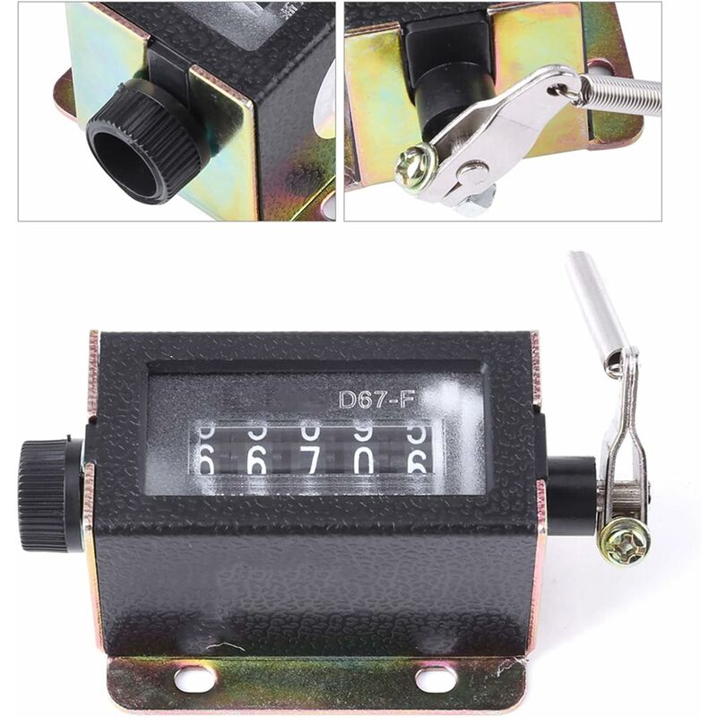 Digit Counter, Digit Display, D67‑F 5 Digit Mechanical Reset Manual Stroke Tally Counter — image 4