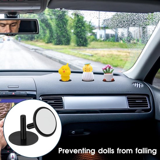 20-Piece Rubber Duck Holder - Black Car Duck Holder - Car with Self-Adhesive Duck Pads for Dashboard Display Duck Accessories (Rubber Duck Not Included) — image 4