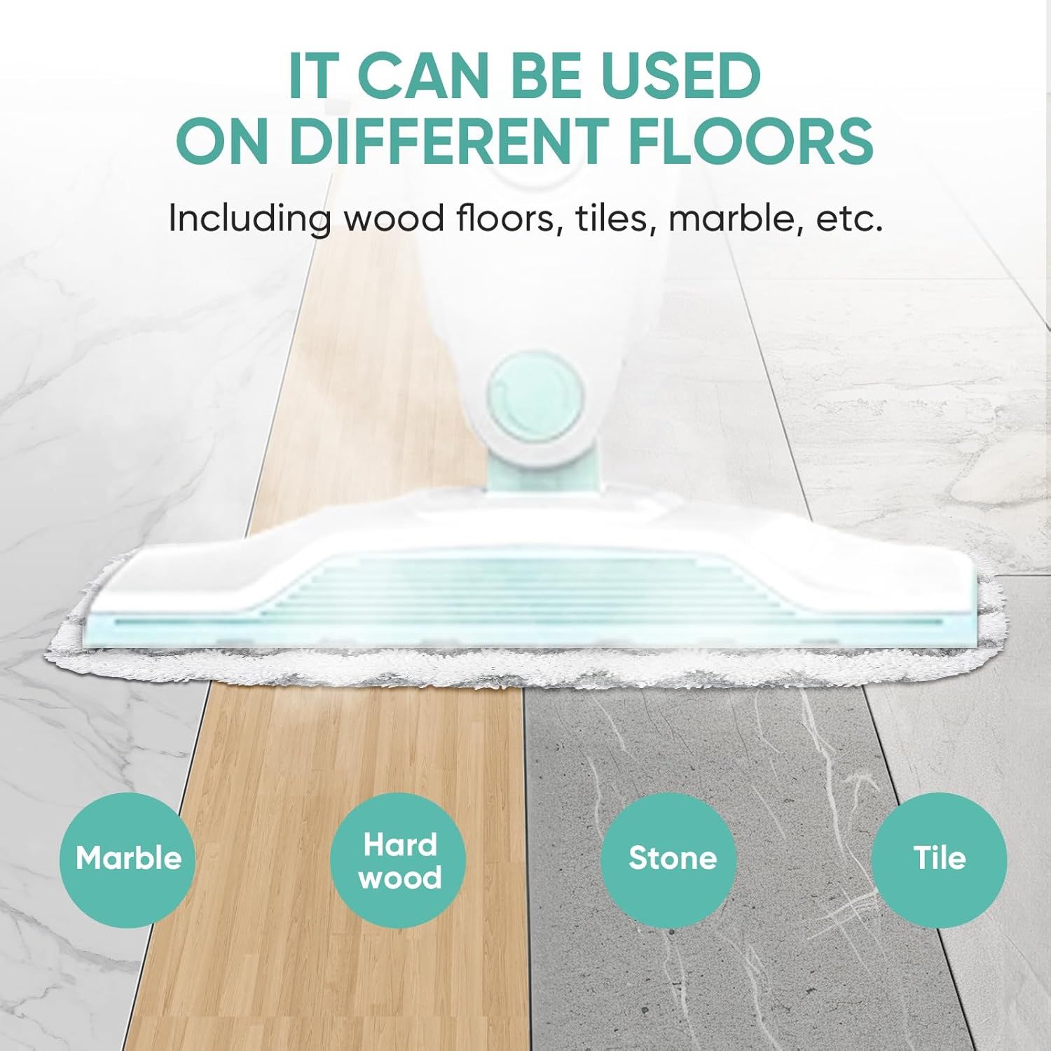6 Pack S1000 S2001 Steam Mop Replacement Pads or Shark S1000 S1000A S1000C S1000WM S10001C S1200 & S2001 SteamSpot Steam Mop — image 6