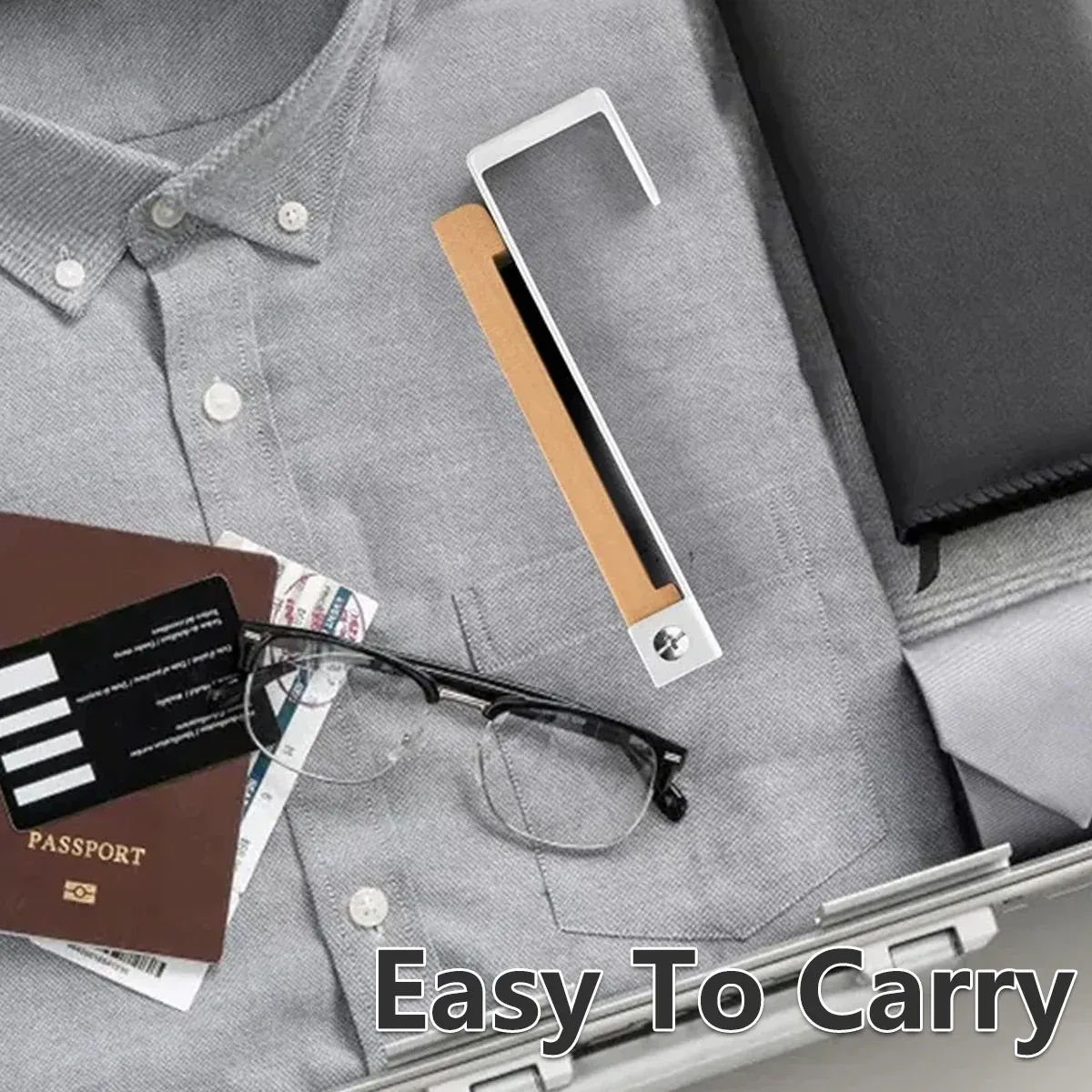 2PCS Over Door Clothes Hanger Folding Hook Closet Garment Storage Organizer — image 4