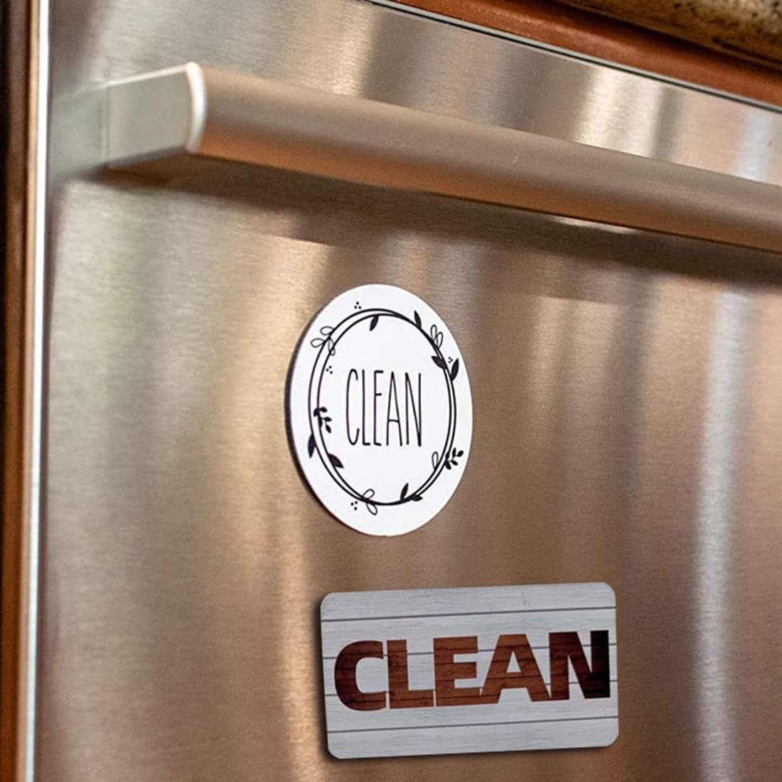 Dishwasher Magnet Clean Dirty Sign Farmhouse Dirty Clean Dish Washer Magnet Double Sided Universal Indicator with Magnetic for Kitchen Refrigerator — image 6